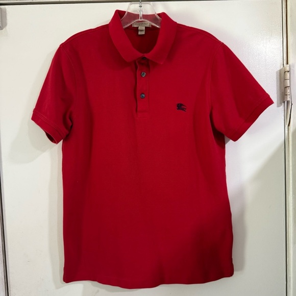 Burberry Red Polo Shirt - Picture 1 of 12